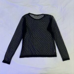 mesh long sleeve shirt